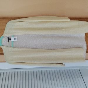 Eileen Fisher soft butter colored cardigan. New. Size small